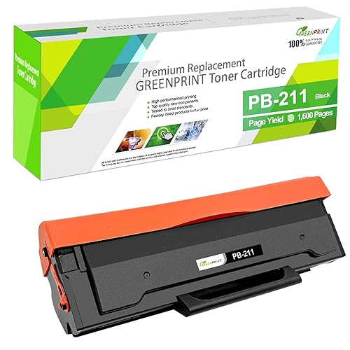 GREENPRINT PB211 PB-211EV Toner Cartridge Compatible for PB-211 PB 211 PB 211EV 1600 Pages Black Work with M6552NW M6602NW M6500NW M6550NW M6600NW