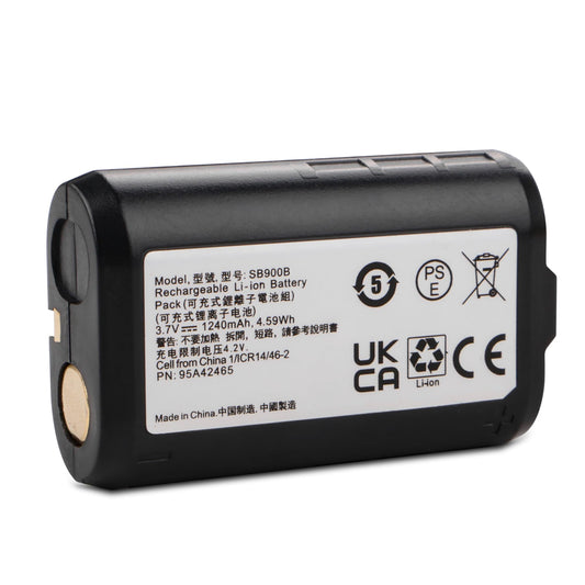 SB900B Lithium-Ion battery Replacement Compatible for Shure P3RA, P9RA+, P10R+ Receivers SB900 SB900A SB900B SB900C, ULX-D, QLX-D, AD Transmitters All