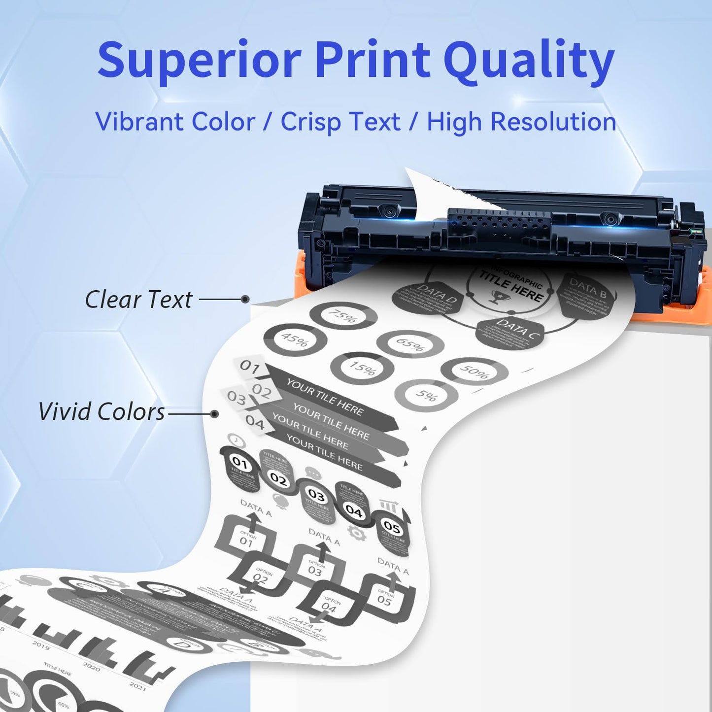 414X Black Toner Cartridge 2 Pack High Yield (with Chip) Compatible Replacement for HP 414X 414A for Color Laserjet Pro MFP M479fdw M479fdn M479dw Pro