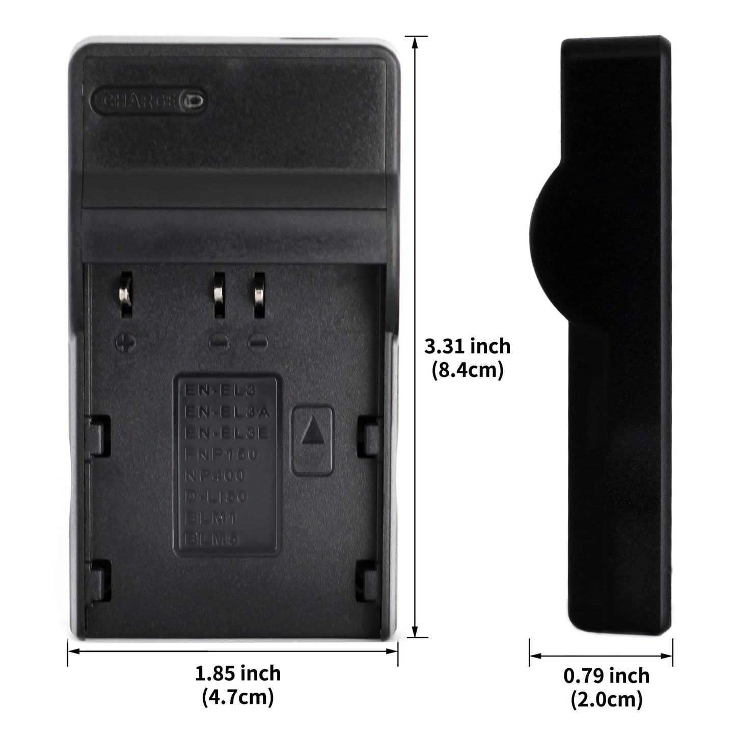 Norifon EN-EL3 USB Charger for Nikon D100, D100 SLR, D200, D300, D300s, D50, D70, D70s, D80, D90, DSLR D700 Camera and More