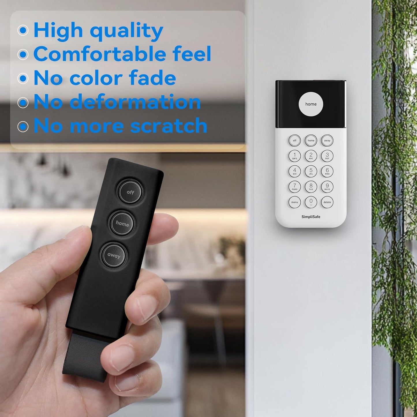 Protective Silicone Sleeve for SimpliSafe KeyFob - Arm and Disarm Remotely, Flexible Case for SimpliSafe Home Security System KeyFob - Latest Gen
