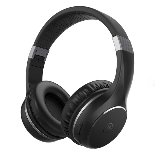 Motorola Sound Moto XT220 Bluetooth Wireless Headphones with Microphone, in-Line Control for Calls - Foldable Over-Ear Head Phones, Adjustable