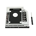 Highfine Universal 9.5mm SATA to SATA 2nd SSD HDD Hard Drive Caddy Adapter Tray Enclosures for DELL HP Lenovo ThinkPad ACER Gateway ASUS Sony Samsung