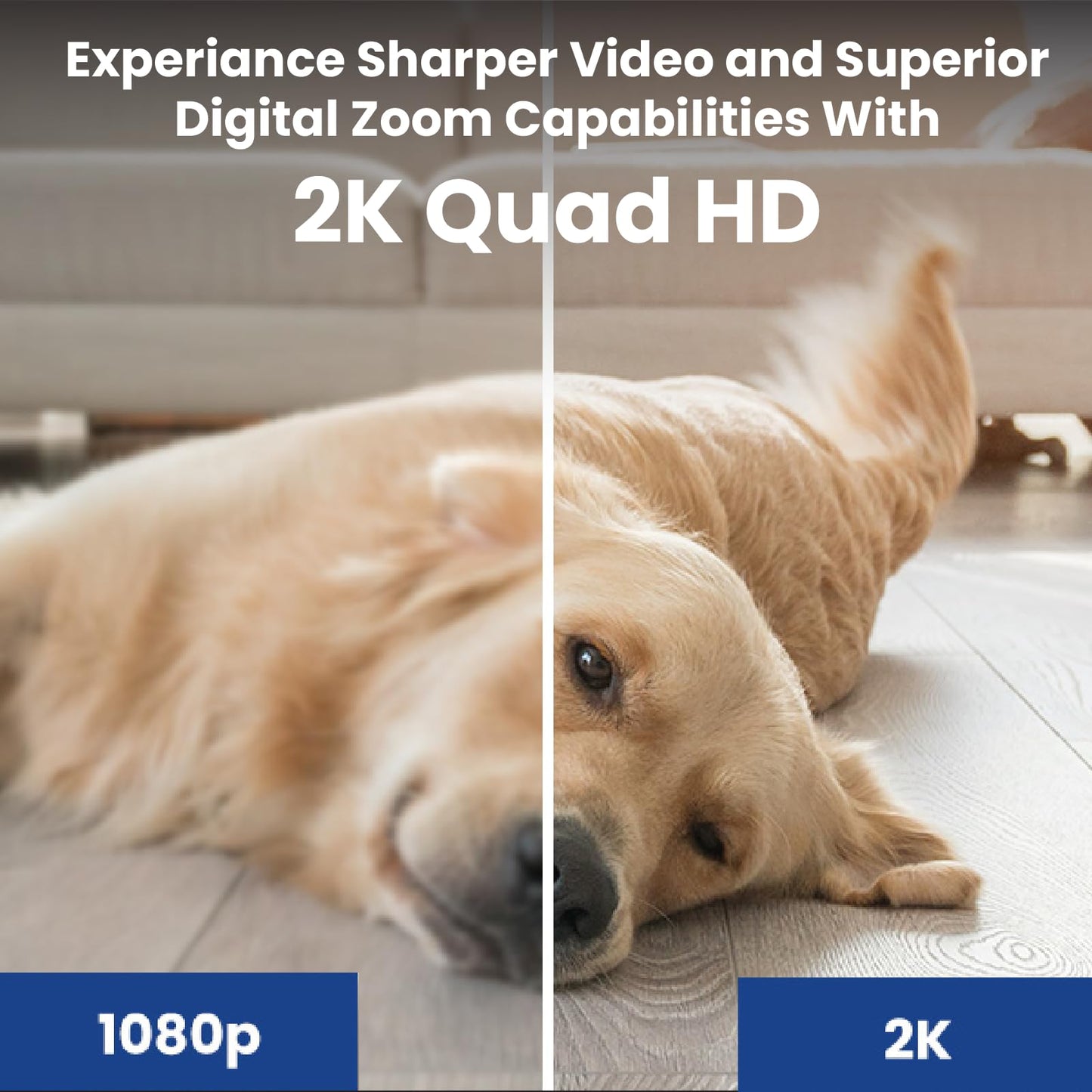 Lorex 2K Dual Lens Indoor Wi-Fi Security Camera | Auto-Tracking | 360° Pan-Tilt | Person & Pet Detection | IR Night Vision | 2-Way Talk | Call Button