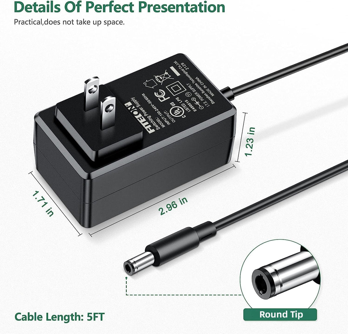 FITE ON UL Listed Power Adapter Compatible with M-Audio Firewire 410 Mobile