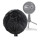 YOUSHARES Furry Windscreen Muff - Customized Pop Filter for Microphone, Deadcat Windshield Wind Cover for Improve Blue Snowball iCE Mic Audio Quality