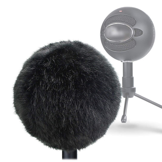 YOUSHARES Furry Windscreen Muff - Customized Pop Filter for Microphone, Deadcat Windshield Wind Cover for Improve Blue Snowball iCE Mic Audio Quality