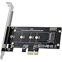 Black M.2 PCIe to PCIe 3.0 x1 NVMe Controller Expansion Card for M-Key M.2 SSD 2280/2260/2242/2230 Riser Card,Supports M2 NGFF PCI-e 3.0, 2.0,1.0