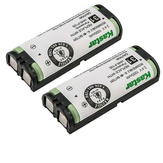 Kastar 2-Pack 2.4V 1000mAh Ni-MH Battery Replacement for NEC DTL-8R-1 ~ DSX/Dterm Cordless DECT Phone 730095 / BT-1009 Stock# 730643