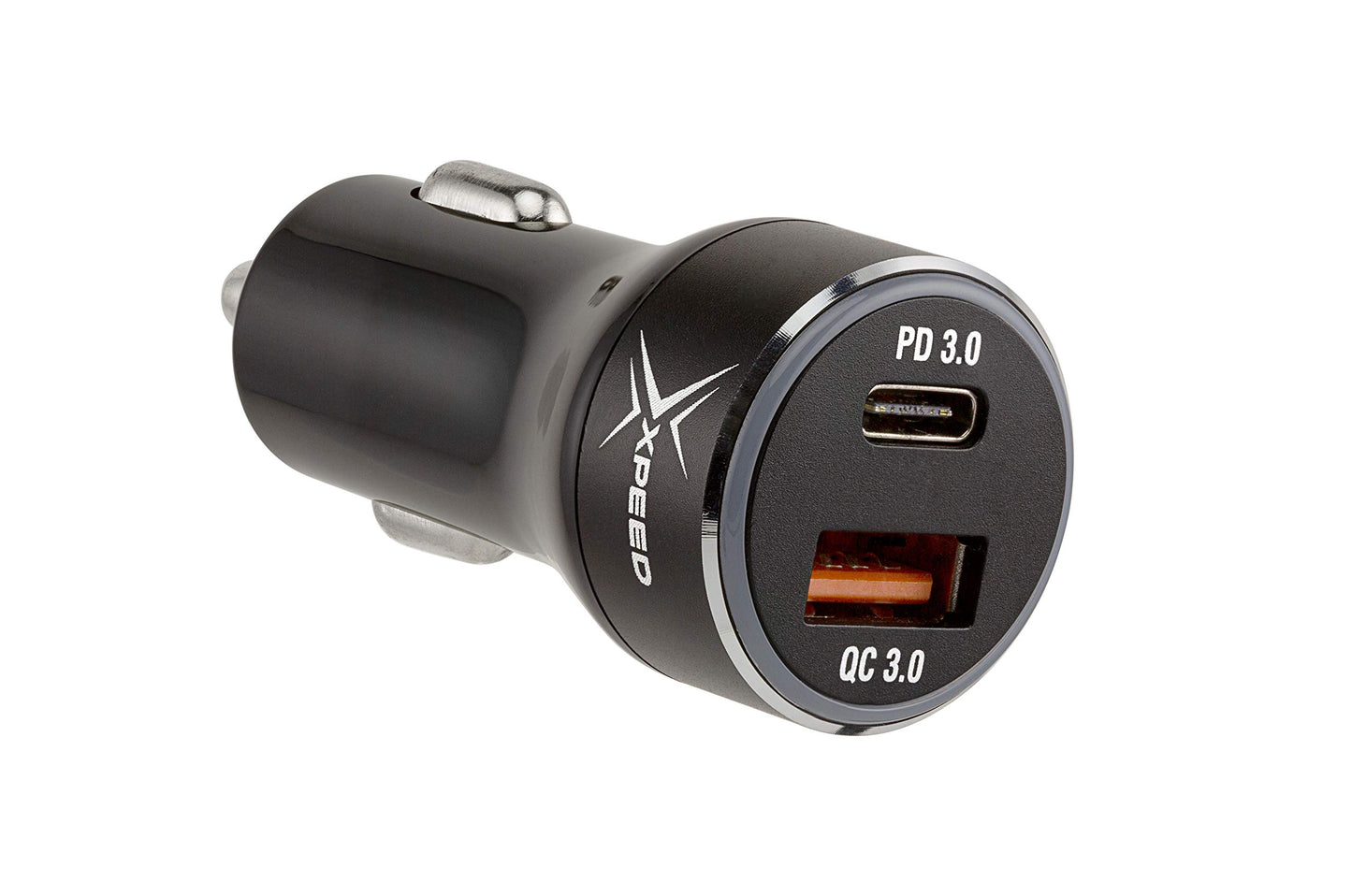 XPEED by CHARGEWORX USB C Car Charger: 36W 2-Port Type C Adapter with 18W Power Delivery & 18W QC 3.0 | Compatible with iPhone 11/11 Pro/Max, iPad
