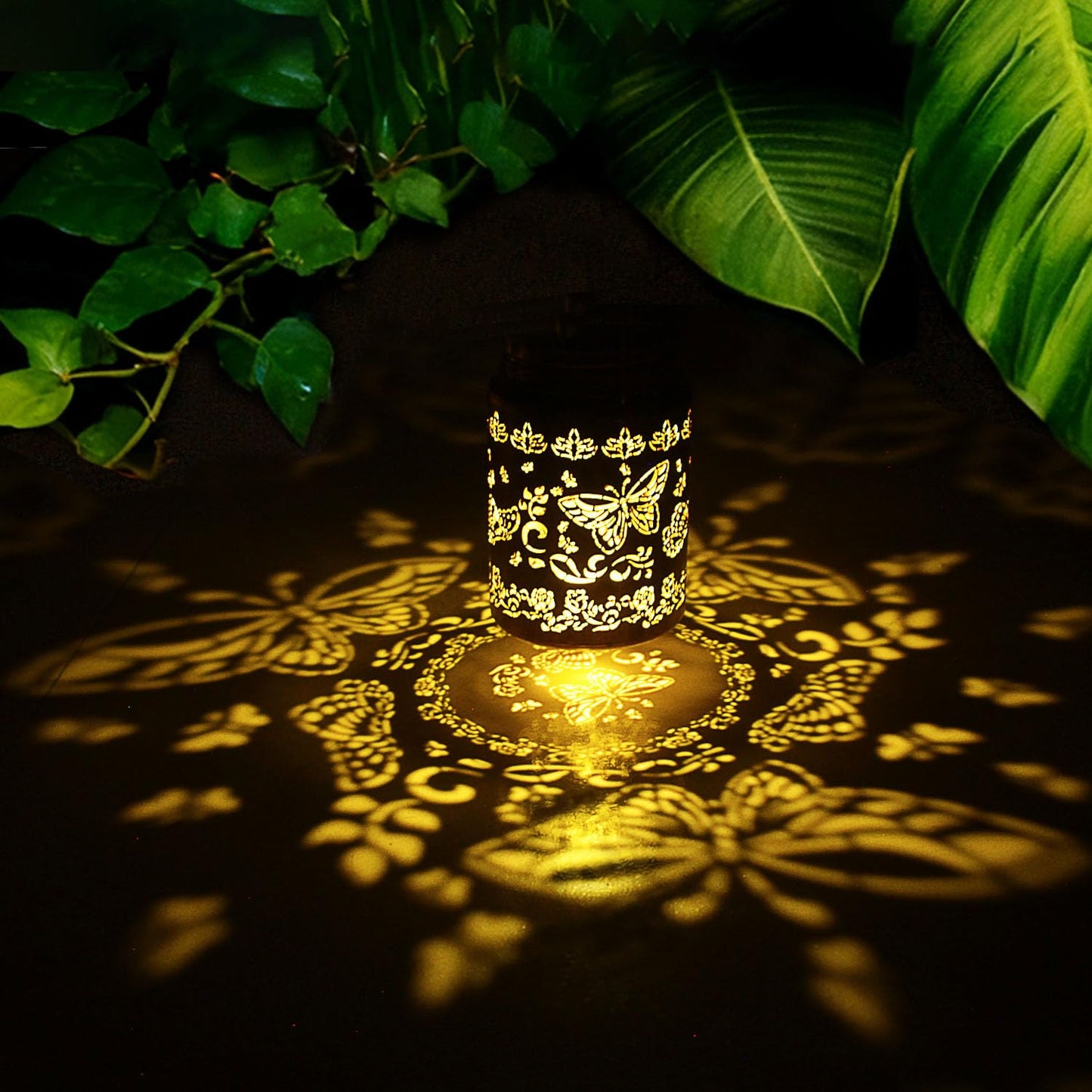 2pack Butterfly Solar Lanterns Outdoor Waterproof Hanging Solar Lights Gifts for Women Men Metal Bird Decorative LED Lanterns for Yard, Patio, Lawn