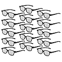 Reald 3D Glasses, Circular Polarized Non-Flashing Passive 3D Glasses for Reald Format Cinema/Passive Polarized 3D TV Projector - 3D-Eyewear That