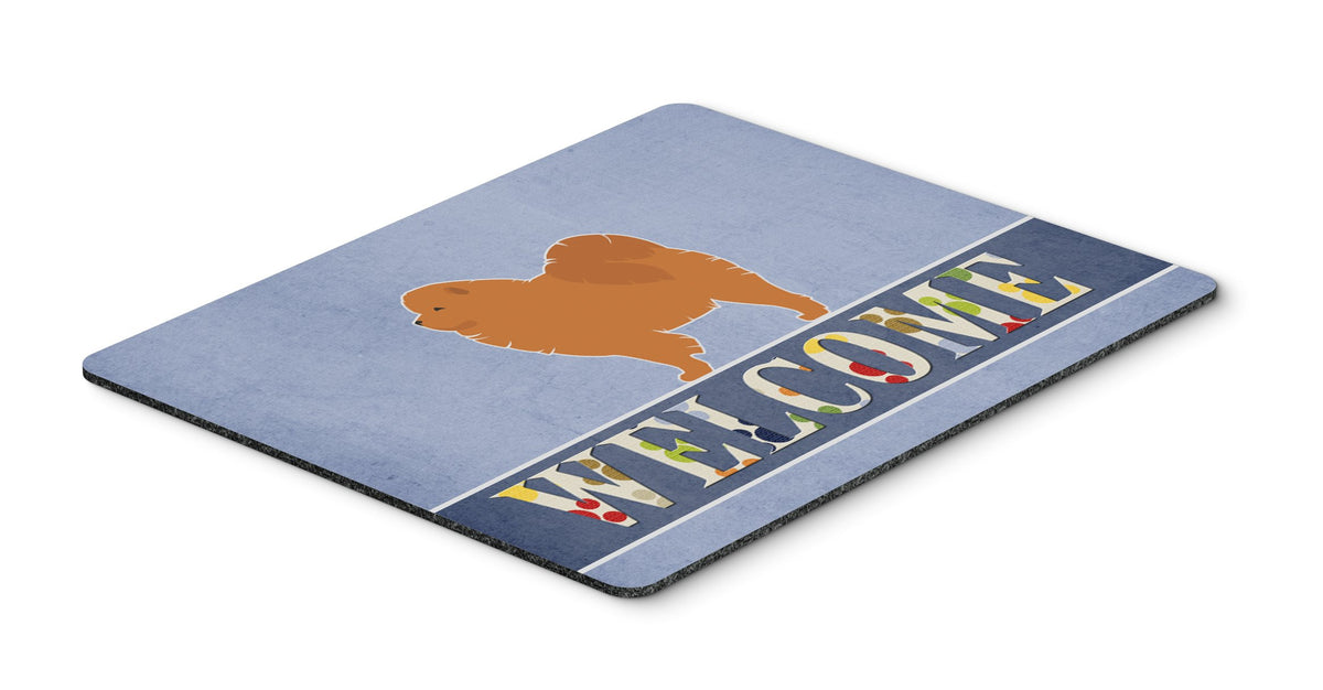 Caroline's Treasures BB5555MP Chow Chow Welcome Mouse Pad, Hot Pad or Trivet for Home Office Gaming Working Computers Laptop Mouse Mat,Washable Large