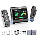 SYNCO Wireless Microphone with Touch Screen, G3 PRO 2.4G Dual Lavalier Mic 820FT 10H Battery Charging for DSLR Smartphone Laptop with Noise Reduction