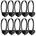 OSSZIT 30 Pack Class Set Headphones for Kids Students School Classroom Headphones Bulk Earphones Adjustable with 3.5 mm Jack for Library Children