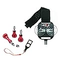 Action Mount® Adapter for Smartphone Plus Thumb Screw Set/ 3 Pieces | Aluminum Stainless Knob Bolt Nut Screw - Red + Includes Smartphone Mount Adapter