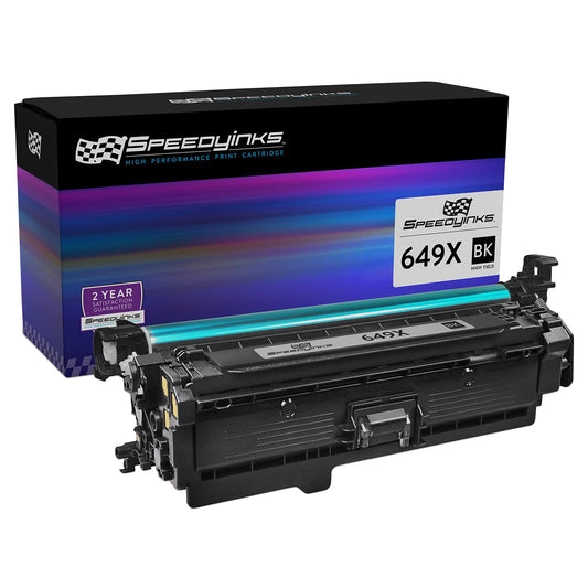 SPEEDYINKS Remanufactured Replacement Toner Cartridge Compatible with (Single Pack, Black) for HP 649X CE260X High Yield Works with Printers Color