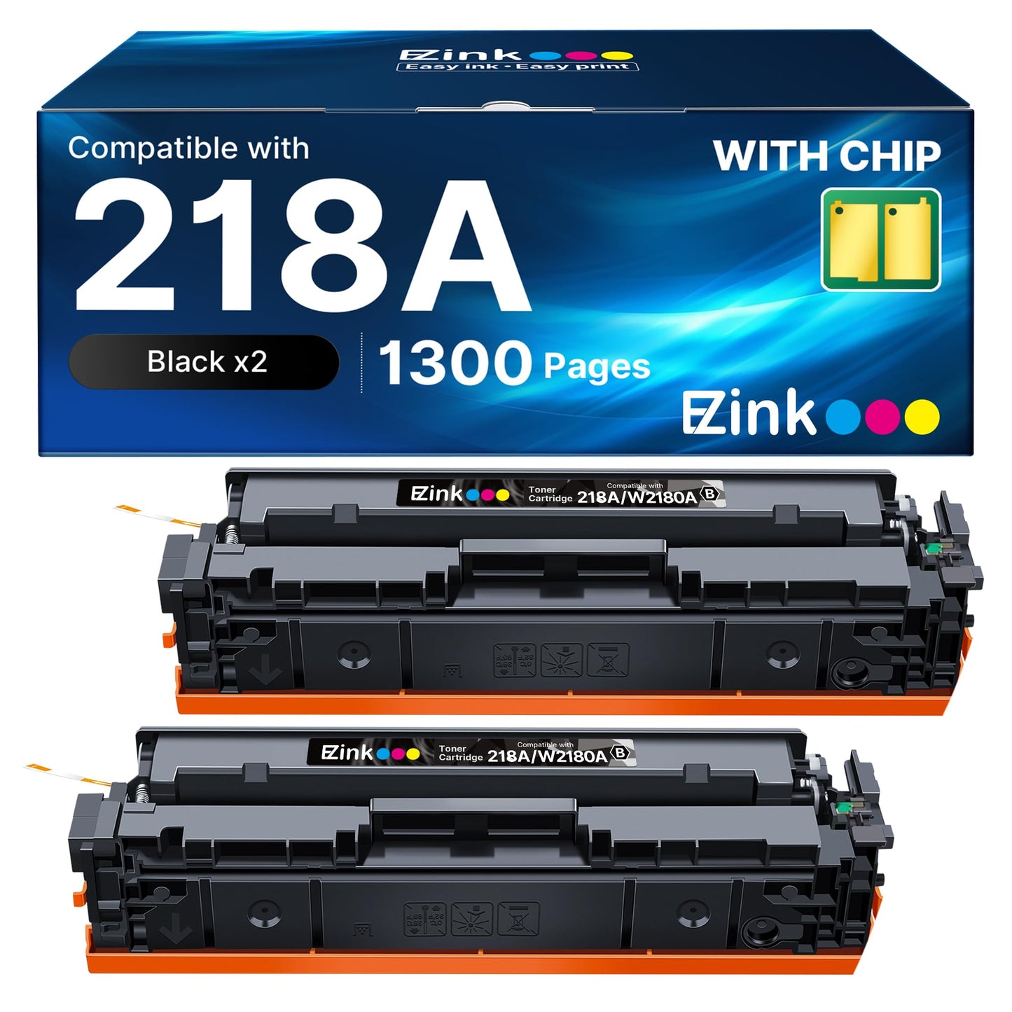 E-Z Ink 218A with Chip Compatible for HP 218A Toner Cartridges Black 218X Toner for HP Color LaserJet pro MFP 3301fdw Toner 3301cdw 3201dw 3301sdw