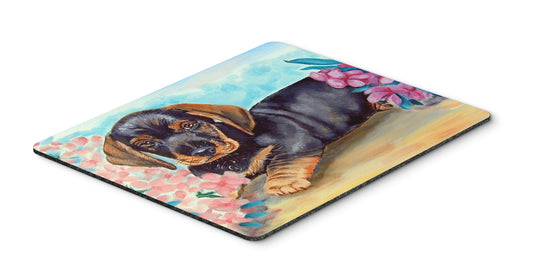 Caroline's Treasures 7501MP Dachshund Mouse Pad, Hot Pad or Trivet for Home Office Gaming Working Computers Laptop Mouse Mat,Washable Large Mousepad