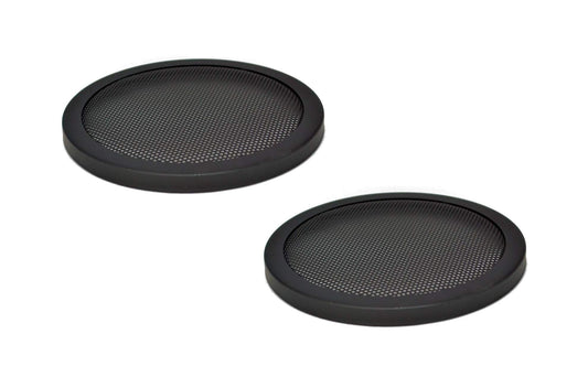 1PAIR 6.5 INCH CAR SPEAKER WOOFER STEEL MESH GRILL W/ SPEED CLIPS SCREWS GT-6.5 - BLACK