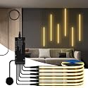 tlinkosta 6-in-1 Dimmable LED Light for Acoustic Panels, Wall Lighting Kit with Touch Switch for Wood Slat Panels, TV Background Wall Decor(6, Warm