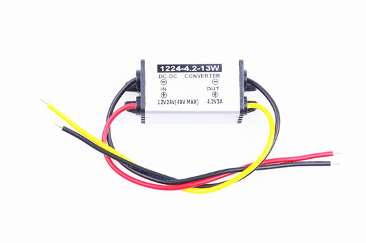 KNACRO DC Converter 9V 12V 24V 36V (6.2-40V) Step Down to 4.2V 3A 12.6W Power Supply Module (DC 4.2V 3A)