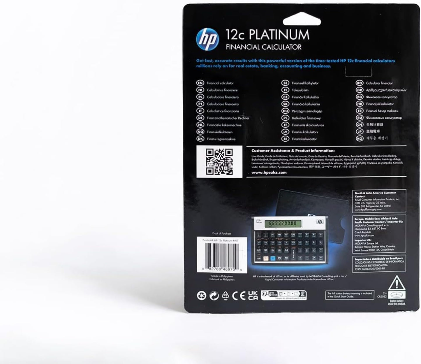 HP 12CP Financial Calculator