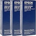 Genuine Epson ERC-27B-3 Black Ribbon Cartridge for POS Printers: TM-290/TM-U295 M-290 - Lot of 3