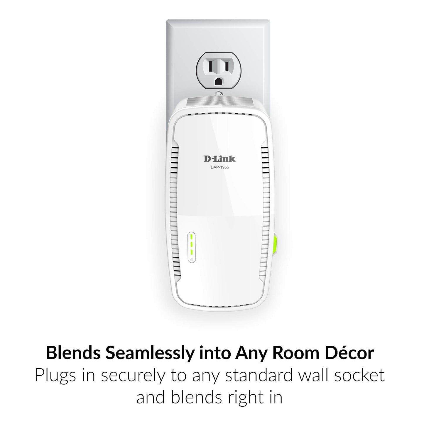 D-Link WiFi Range Extender Mesh Gigabit AC1900 Dual Band Wireless or Ethernet Port (DAP-1955-US) (Renewed)