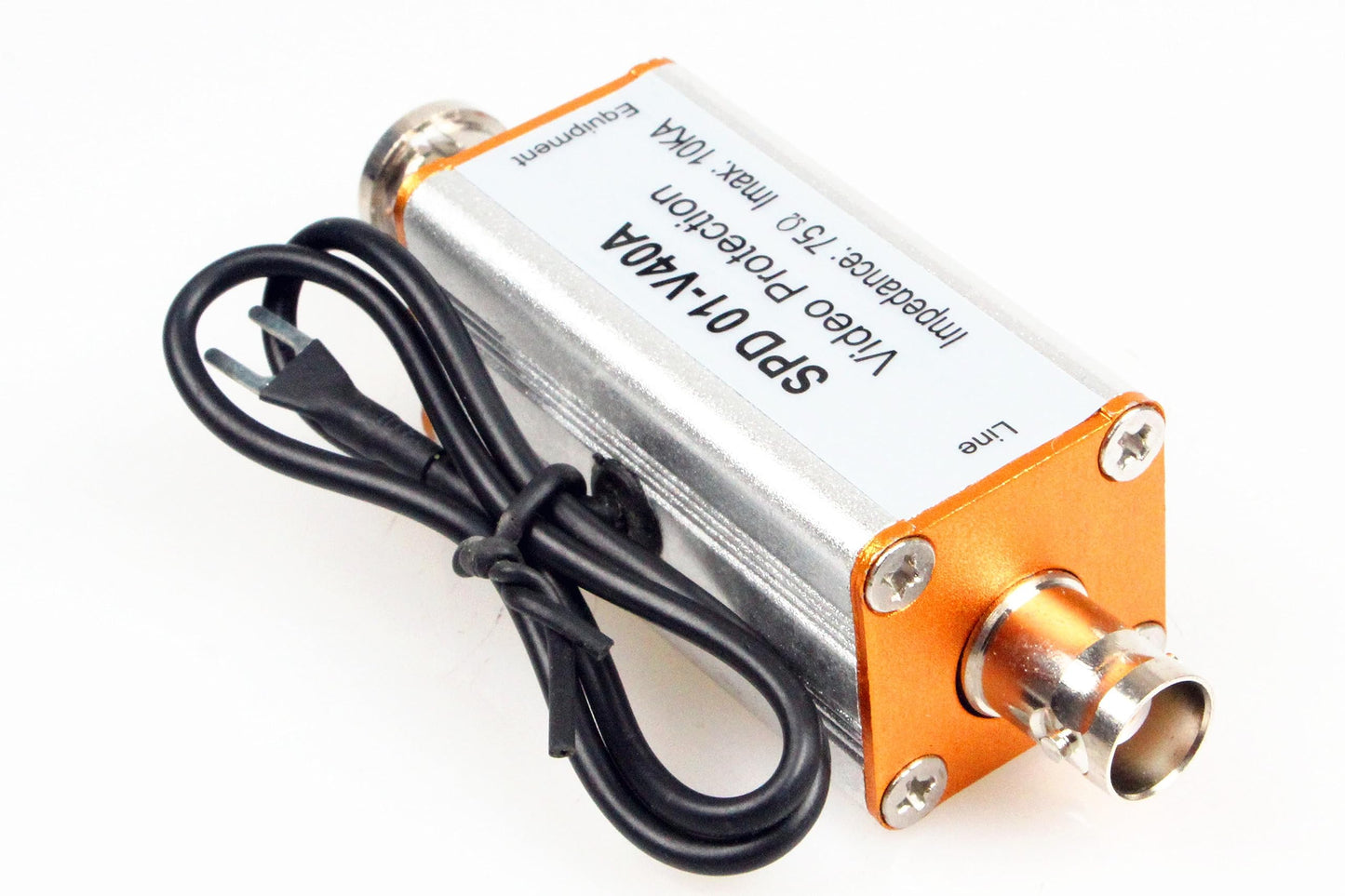 NOYITO Single BNC Coaxial Lightning Arrestor Surge Protector BNC Male to Female Suitable for Coaxial Communication Monitoring Equipment Ethernet
