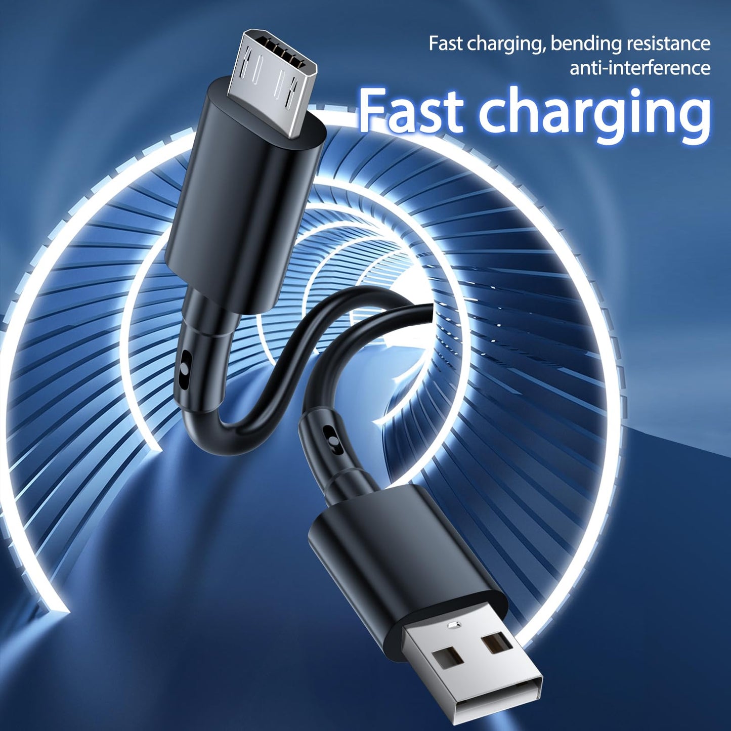 Micro USB Cable for Fire Tablet HD 7 8 10 4th 5th 6th 7th Generation,E-Readers,TV Stick Power Cord for Samsung Galaxy Android Phone Charger Fast