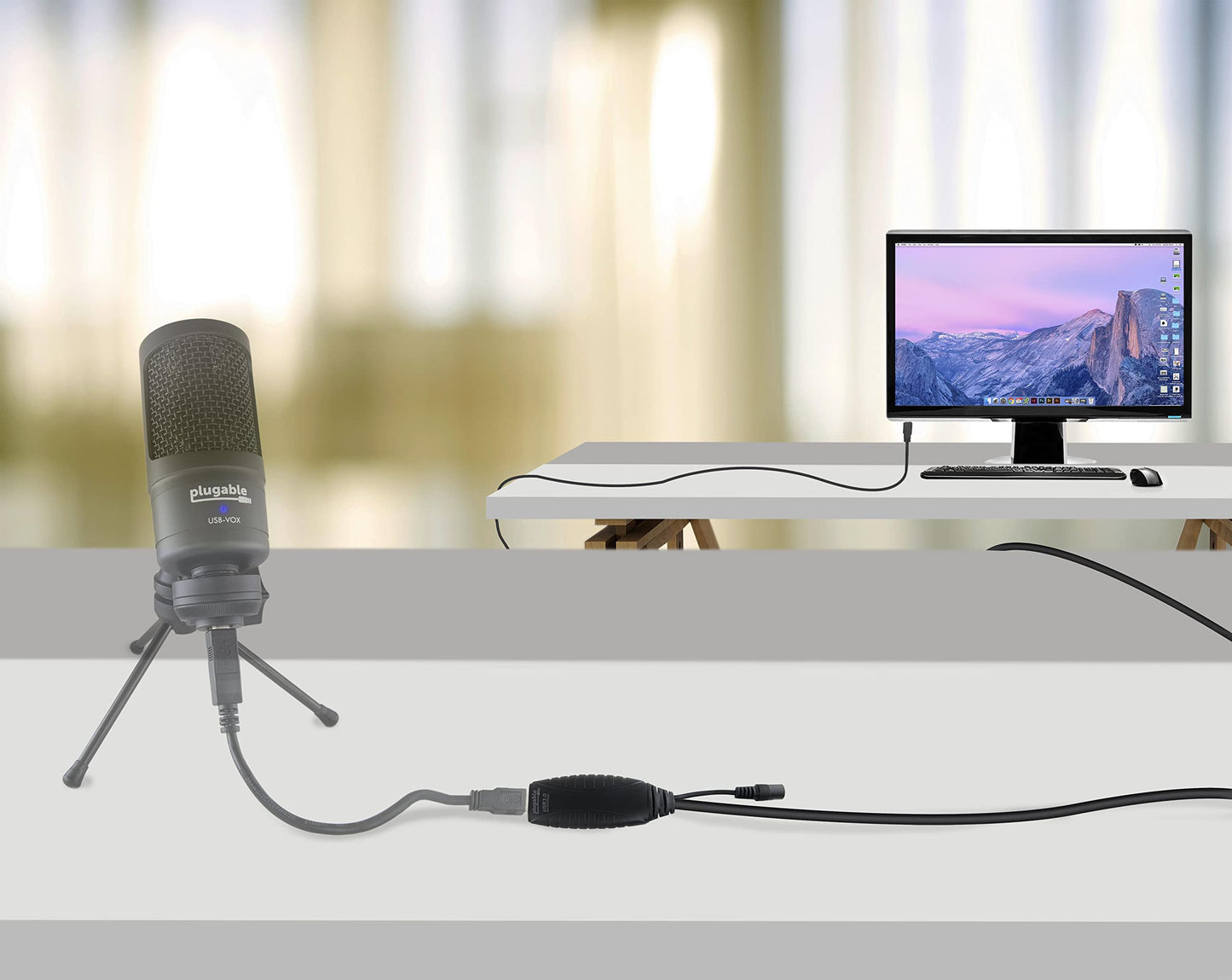 Plugable 10 Meter (32 Foot) USB 3.0 Active Extension Cable with AC Power Adapter, Back-Voltage Protection, and Driverless Technology
