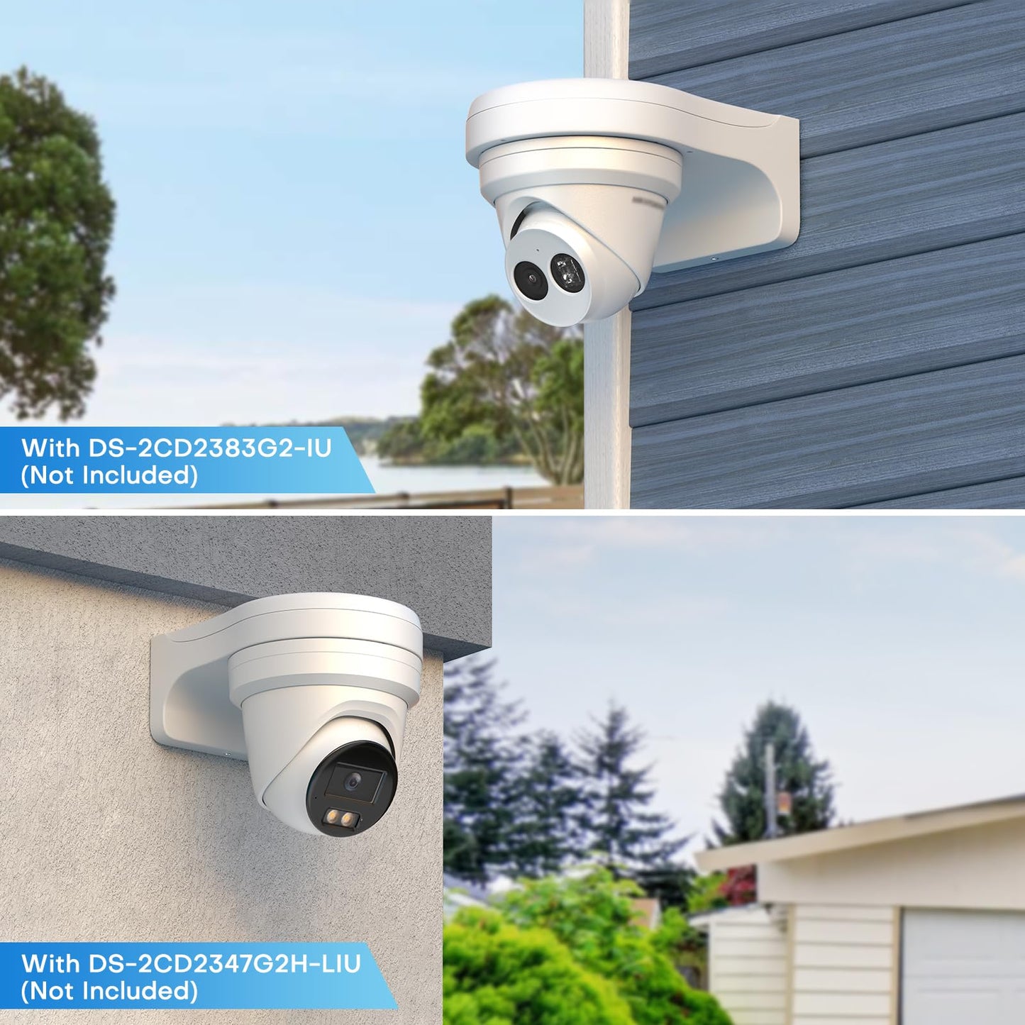HITOSINO Waterproof All Metal Aluminum SECC Wall Mount Bracket for HITOSINO Hikvson DH Turret Eyeball IP PoE Camera PFB168W
