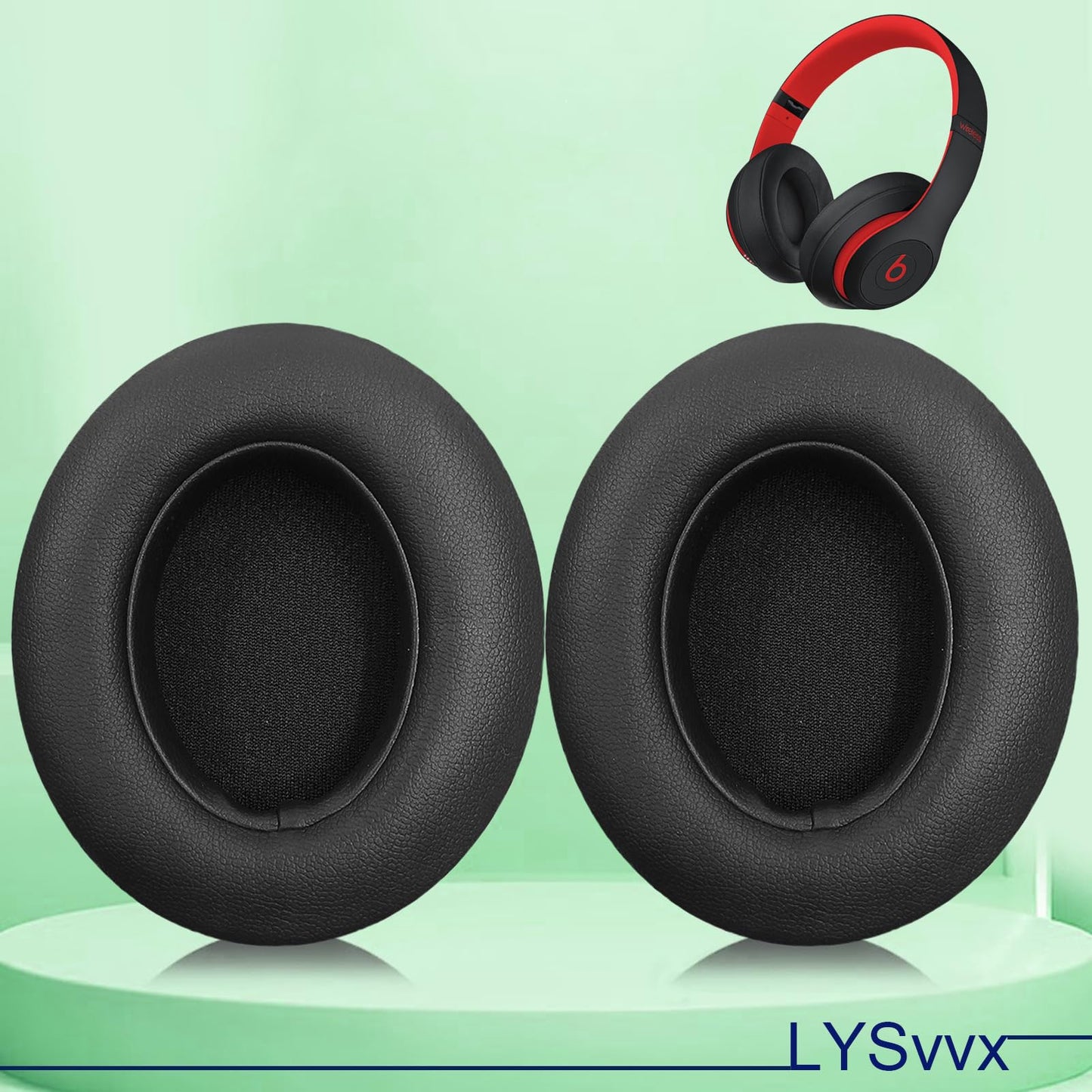 Studio 3 Ear Pads - Replacement Earpads for Beats Studio3 and Studio 2 Headphones (Black)