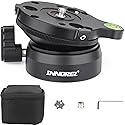 INNOREL Tripod Leveling Base, LB60 Leveling Base Half Ball with Offset Bubble Level and Bubble Level Bag for Canon, Nikon and Other DSLR Cameras