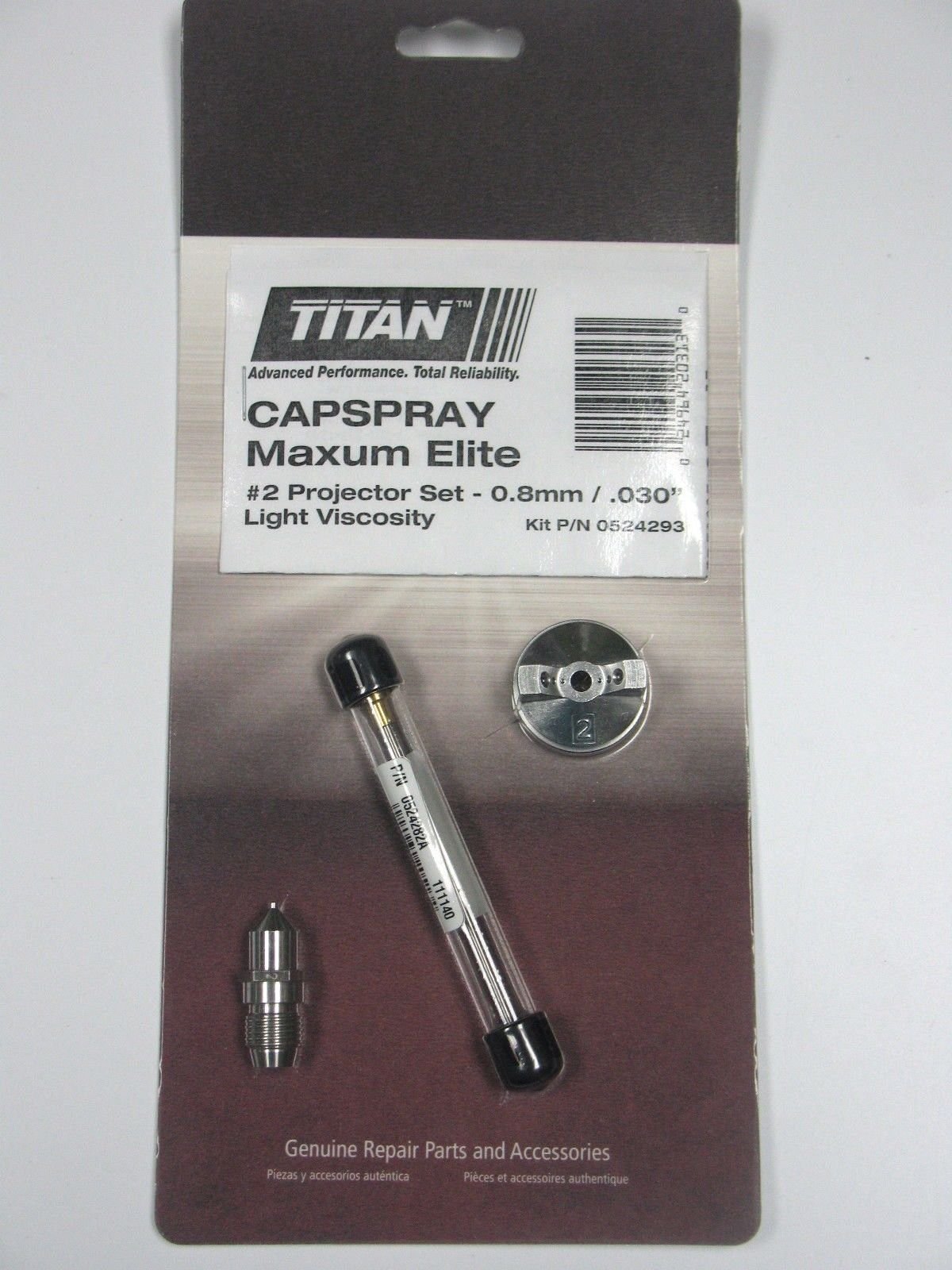 Titan CAPspray Maxum Elite #2 Projector Set 0.8mm/ .030in. #0524293