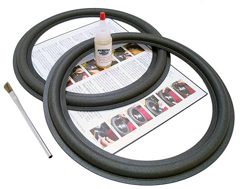Springfield Speaker 12" Subwoofer Foam Surround Edge Repair Kit - 2 Speaker Kit - Only Compatible with JL Audio 12W3 and 12W3v2