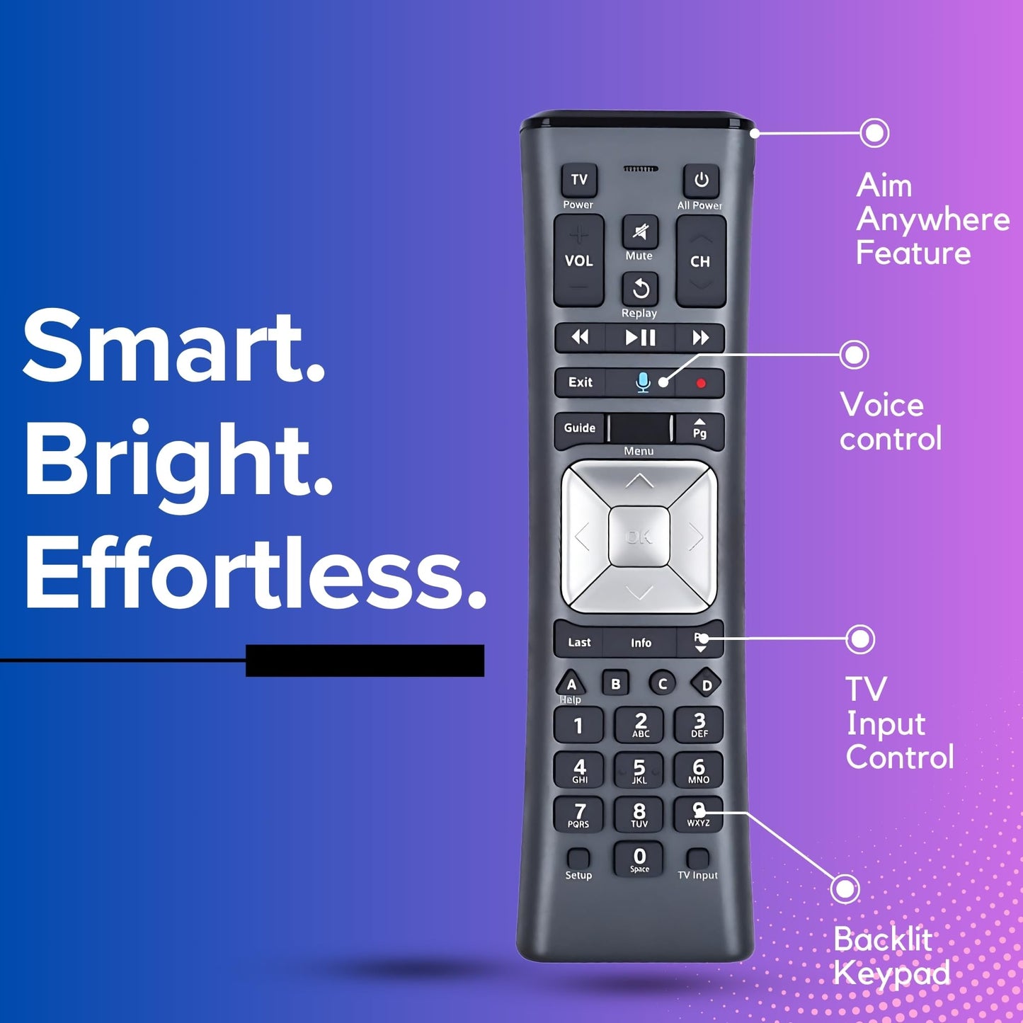 2 Pack XR11 Xfinity Remote Control Replacement - Universal IR/RF Remote for Cox & Comcast, Easy Pairing, Voice Search, Backlit Keys, Compatible