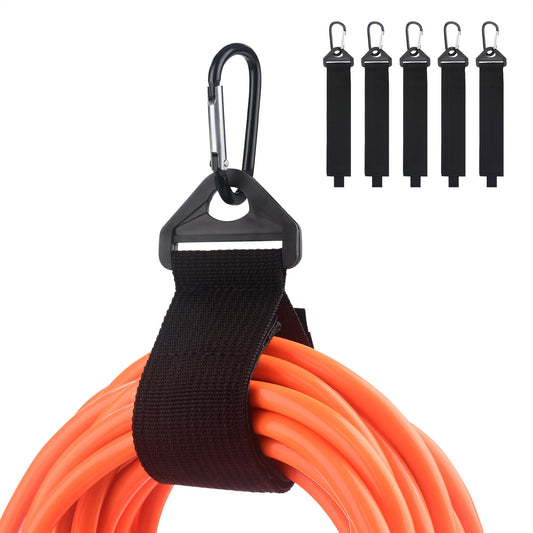 Cable Matters 5-Pack Heavy Duty Extension Cord Organizer Straps with Metal Buckle, 80 lbs Load Capacity, Extension Cord Holder with 13 x 1.5 Inch