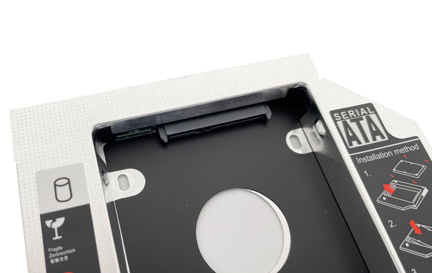 DY-tech 2nd Hard Drive HDD SSD Optical Bay Caddy Frame Tray for Toshiba Satellite L670 L670D L655 L645 L645D