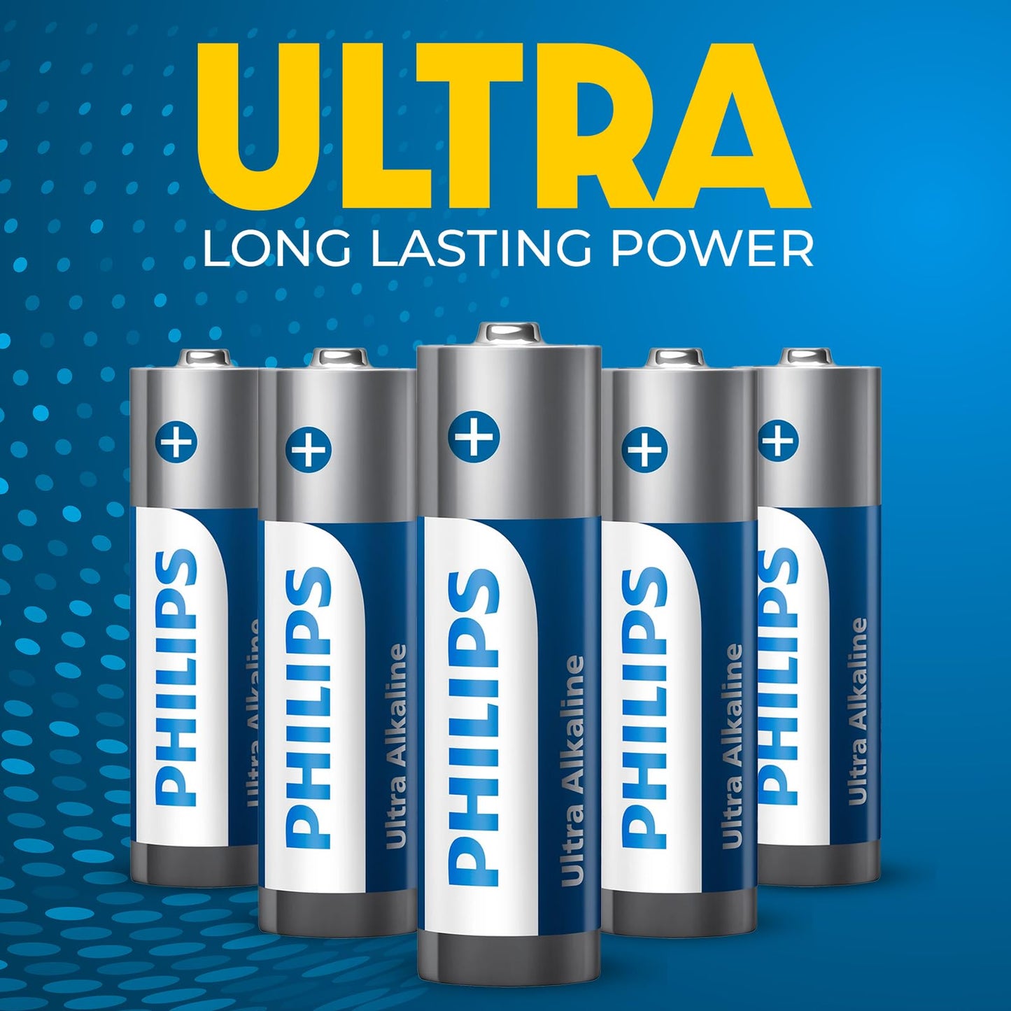 PHILIPS AA Batteries 96 Pack | 1.5v Ultra Alkaline Double A Battery | 132% More Power Then Industry Standard | Long-Lasting | 10-Year Shelf Life…