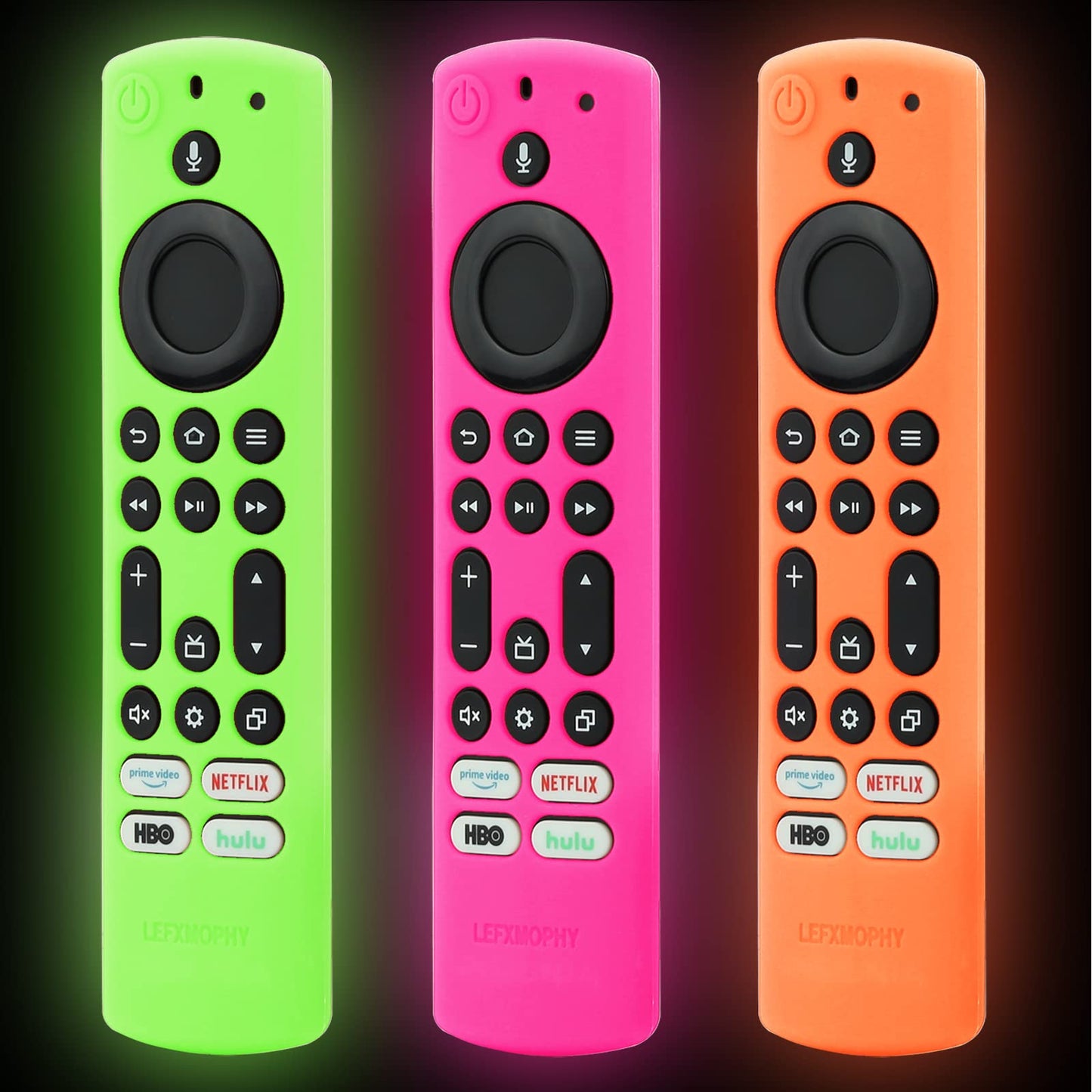 LEFXMOPHY 2023 Stick 4K Max Remote Cover for Toshiba and Insignia NSRCFNA21 CT-RC1US-21 CT95018 CTRC1US21, Silicone Protective 3-Pack Green Orange Hot