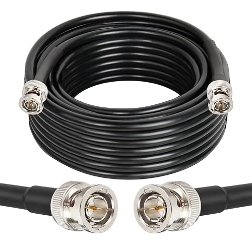 XRDS -RF 12G SDI Cables 25FT, SDI Video Cable 3G/6G/12G 75ohm BNC Male Cable Supports HD-SDI/3G/6G-SDI/4K/8K for Video Security Camera SDI Converter