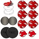 volport Extra Tape Super Sticky Adhesive Replacement and Phone Magnet Sticker Disc for Reusing Grip Stand Socket Base, Circle Double Sided Car Mount