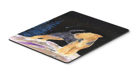 Caroline's Treasures SS8464MP Starry Night Welsh Terrier Mouse Pad, Hot Pad or Trivet for Home Office Gaming Working Computers Laptop Mouse
