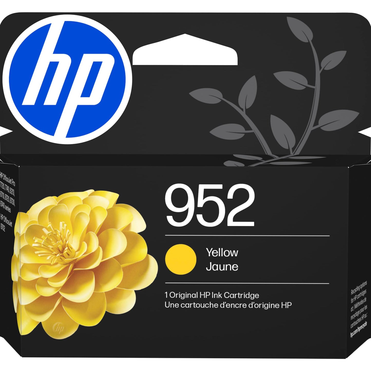 HP 952 Yellow Ink Cartridge | Works with OfficeJet 8702, Pro 7720, 7740, 8210, 8710, 8720, 8730, 8740 Series | L0S55AN