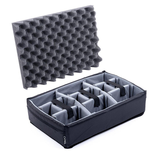 Grey Padded Dividers & Lid Foam for The Pelican 1485 Air case.
