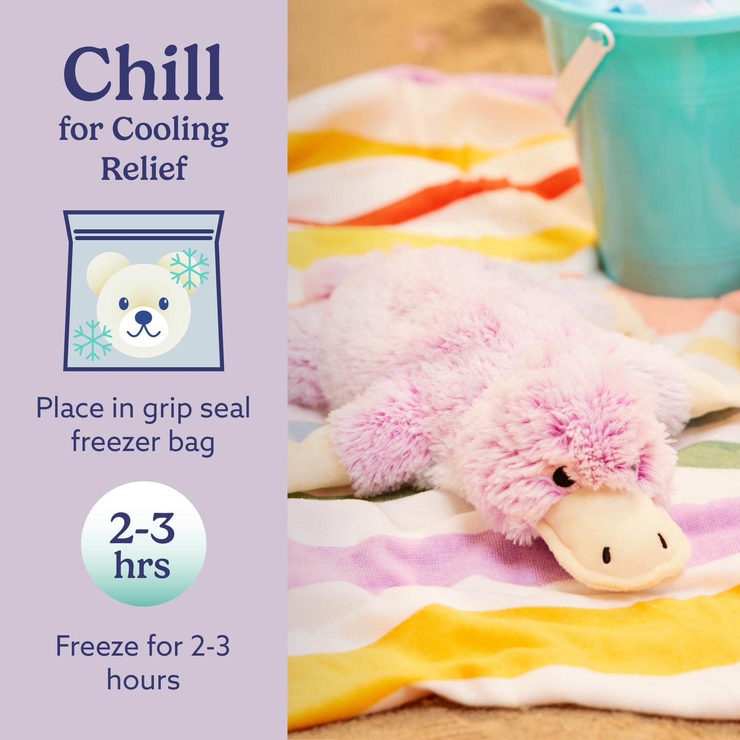 warmies Microwavable & Weighted Stuffed Animals, Platypus - Heated Stuffed Animal Plushie for Warmth & Comfort - Cute Soft Plush Toys for Adults &…