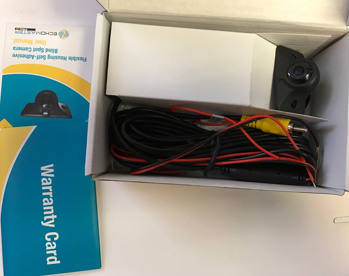 EchoMaster PCAM-BS1-N Flexible Housing Self-Adhesive Blind Spot Camera with 80 Degree Viewing Angle