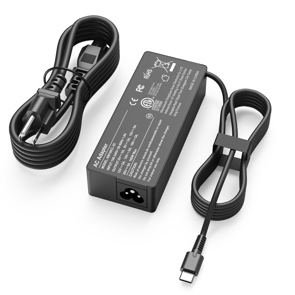 TUXIFPKU Universal 100W USB C Laptop Charger Power Adapter Fast Charger